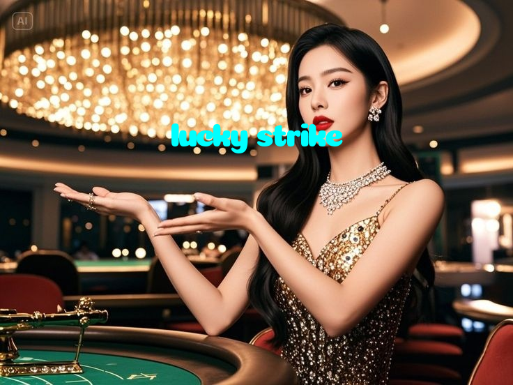 lucky strike casino presented on mobile device in Pakistan with slots and live games